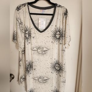 Lularoe Iris, 2xl NWT, stars and moons.